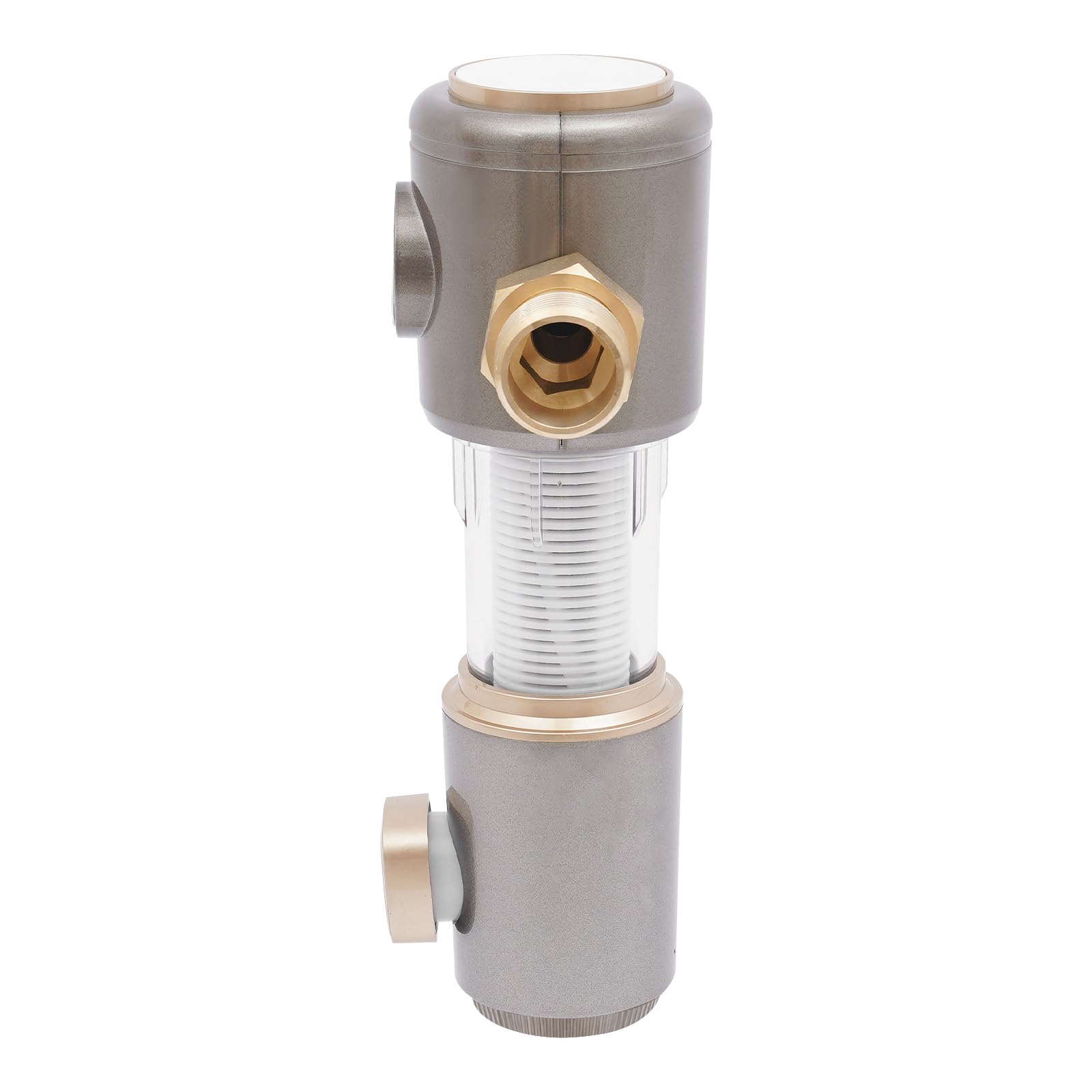 Filtro de retrolavado de 1 pulgada, presión de agua adecuada 0,1 – 0,8 Mpa, precisión de filtración 40 μm, capacidad 15432,36 lbs/h, filtro de sedimentos spin down, filtro de agua doméstica, lavable a
