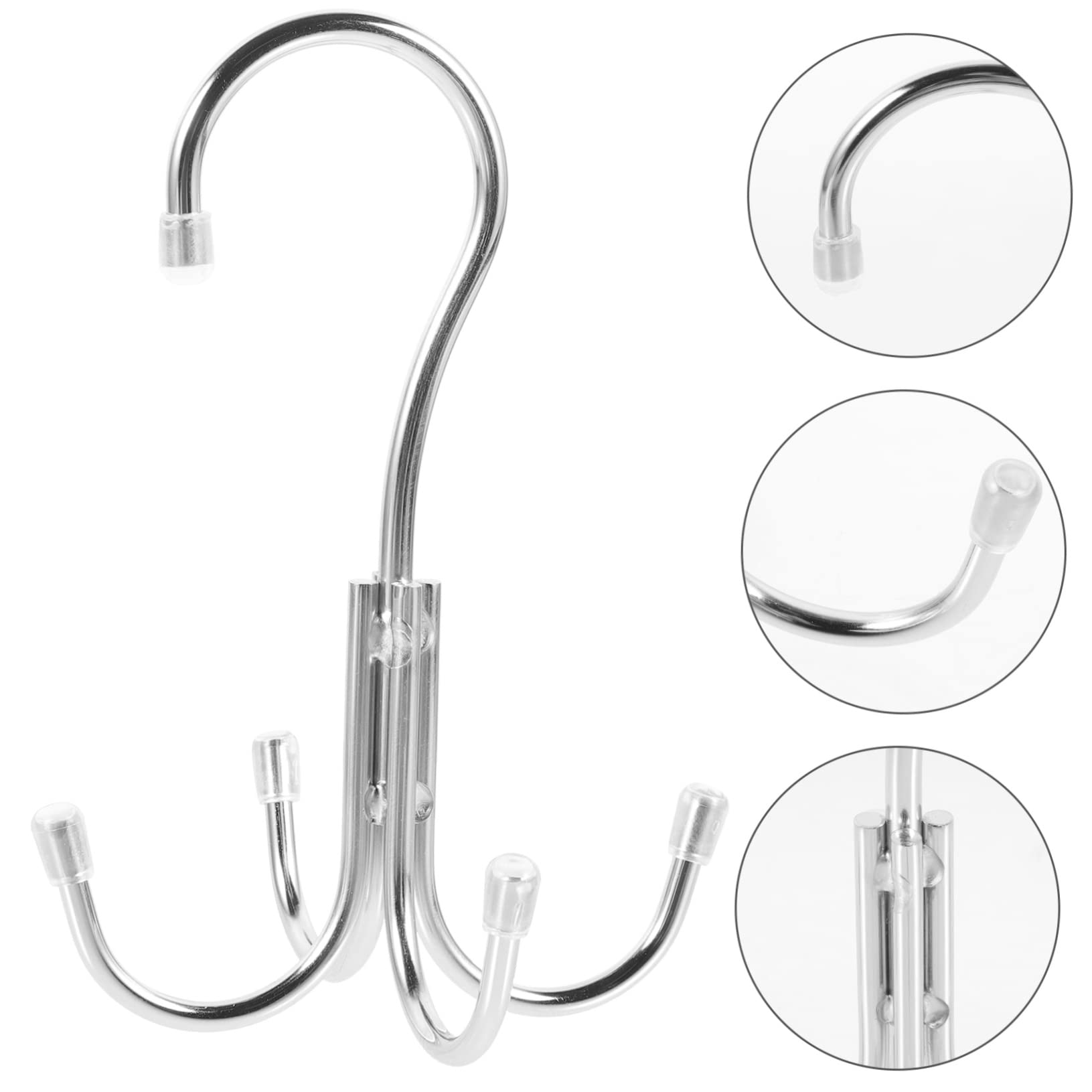 GREENADSCAPE 360degree Rotating Multifunctional Hook Organizer for Scarves Ties Belts and Shoes Space-Saving Hanger for Closet Bedroom Kitchen and Laundry Room Storage