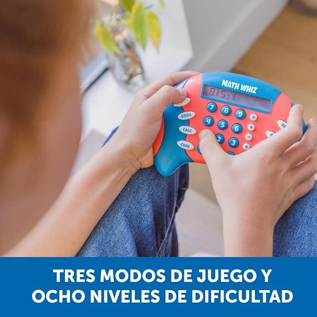 Foto 5 de 7 de Learning Resources Juego electrónico de matemáticas Math Whiz, 6+ años, Juego electrónico portátil