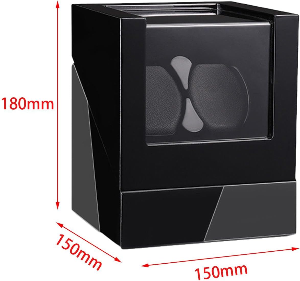 Double Watch Winders Watch Case with Quiet Motor, Winding Box, Organizer Watch Display Box Automatic Watch Winder for Wristwatch Gifts Desktop