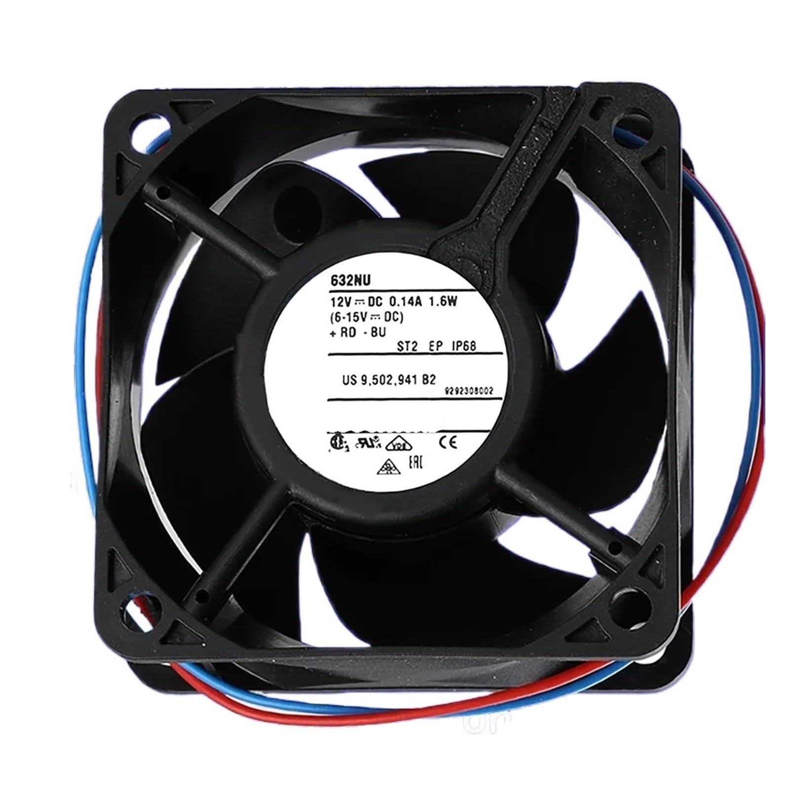 OKEWGHFL 632NU 632NU DC12V 0.14A 1.6W COOLING FAN 6025 6CM 60 * 60 * 25MM