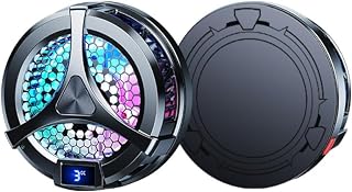 Magnetic Air Cooler for Mobile Phones - Powerful Fast Cooling - RGB Lighting - Temperature Display - Aluminum Alloy - X36