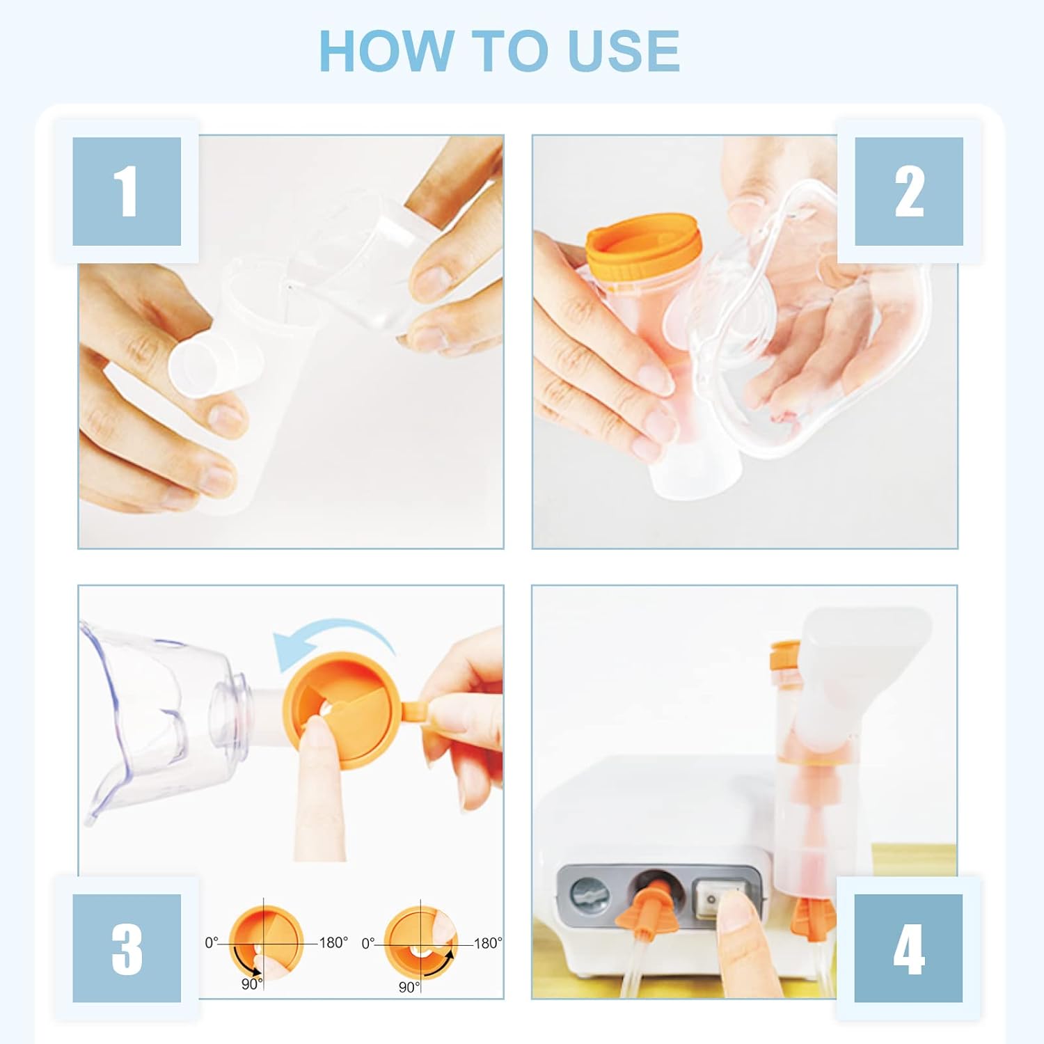 LANVID Nebulizer Machine,Portable Compressor Nebulizer Machine for Adults and Kids, Cool Mist Steam Inhaler for Breathing Problems with 1 Set Accessory : Health & Household