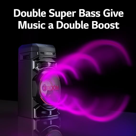 LG XBOOM RNC5 Bluetooth Megasound Party Speaker - Black