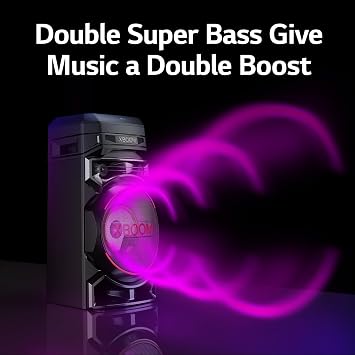 LG XBOOM RNC5 Bluetooth Megasound Party Speaker - Black