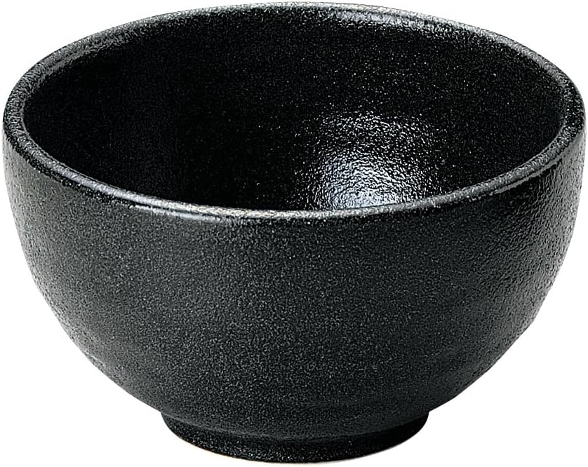 Hanaden Koyo 51535036 Koyo Pottery Yuzu Kuroyo Stone Grain 4.0 Bowl Japanese Tableware, Mino Ware, Dishwasher Safe, Made in Japan