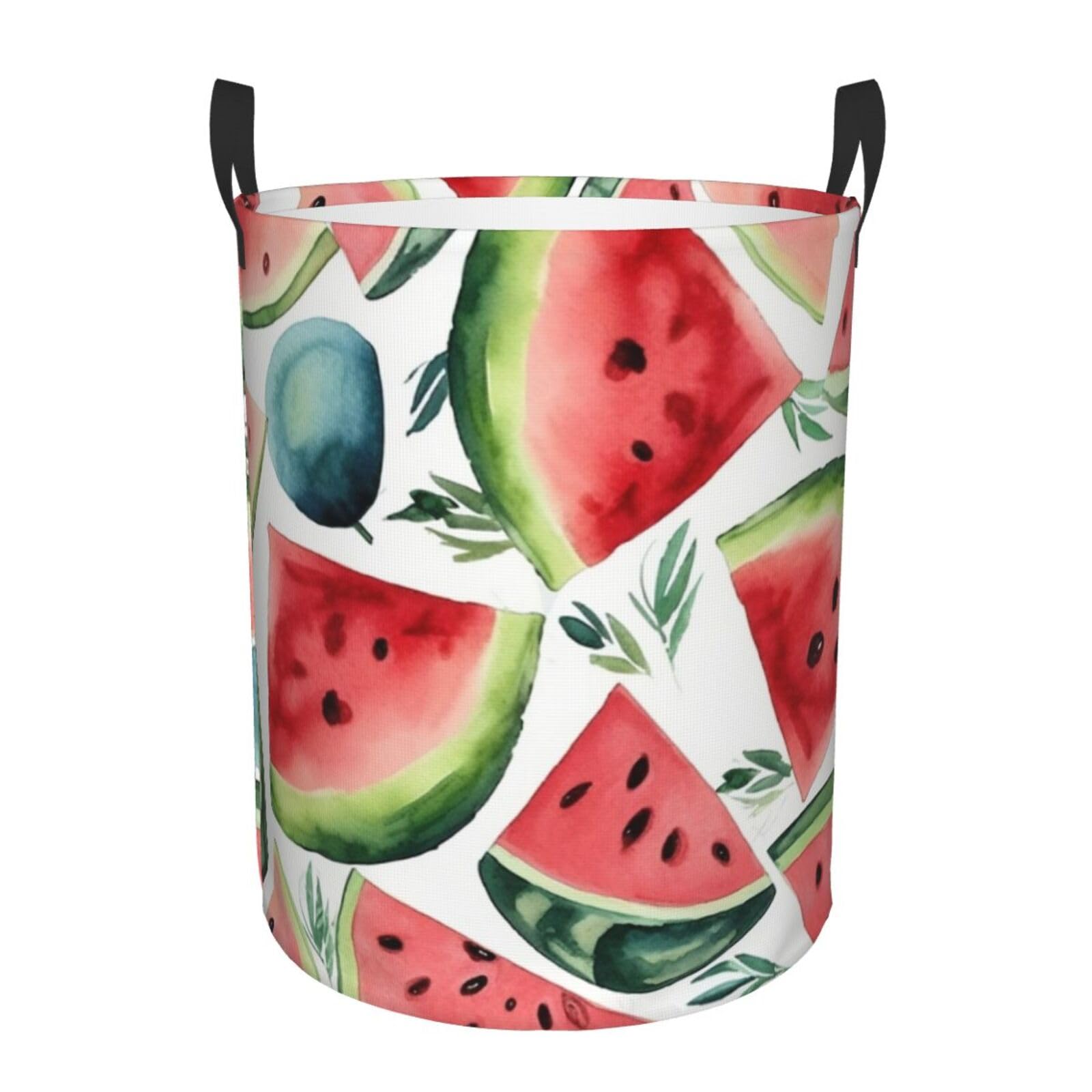 Panier à linge imperméable motif pastèque pour chambre d'enfant et voiture