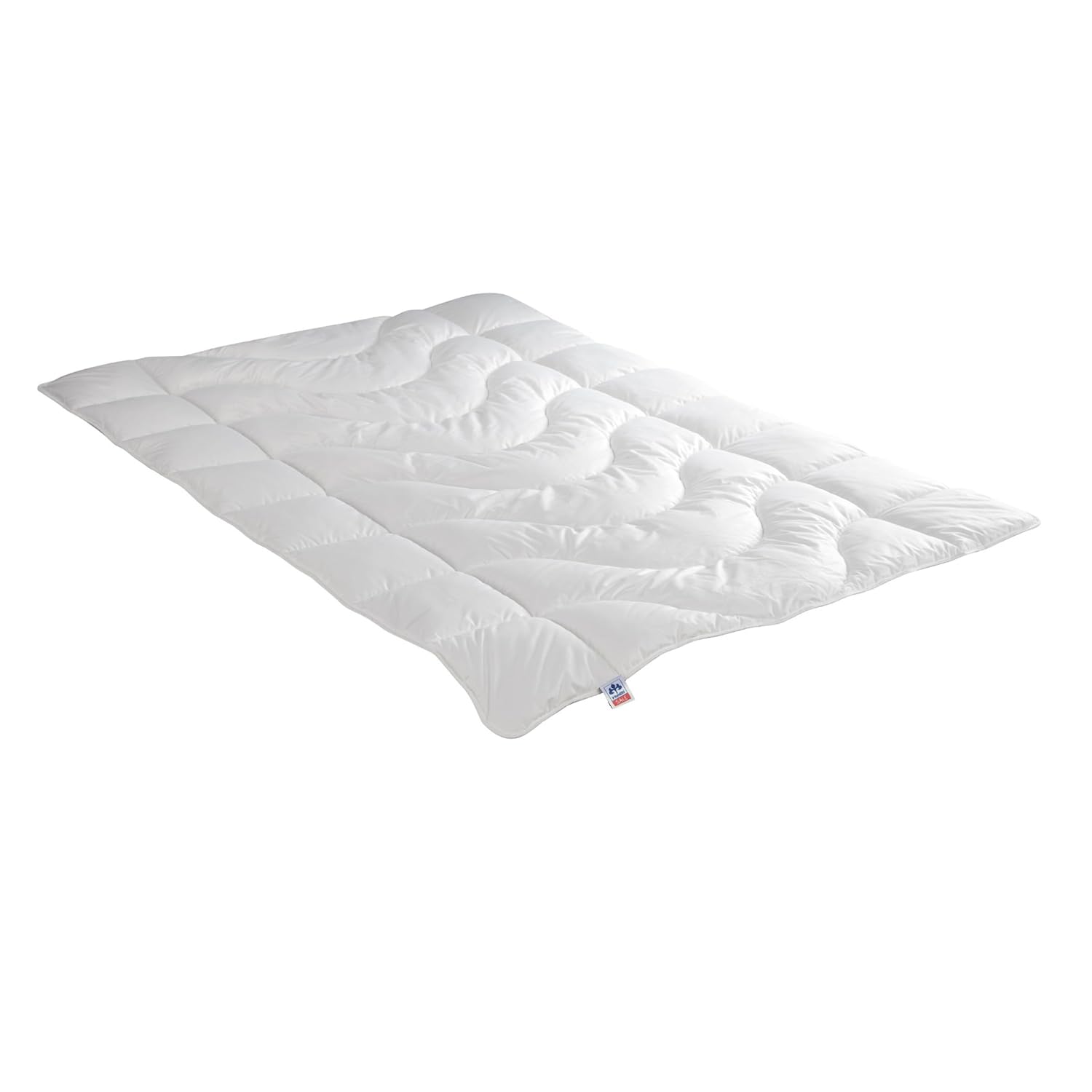 Irisette 4-Jahreszeitendecke Steppbett Lara, aus edlem Baumwolle-Feinperkal, 95 Grad waschbar, inkl. Aufbewahrungstasche, 155 x 220 cm, weiß