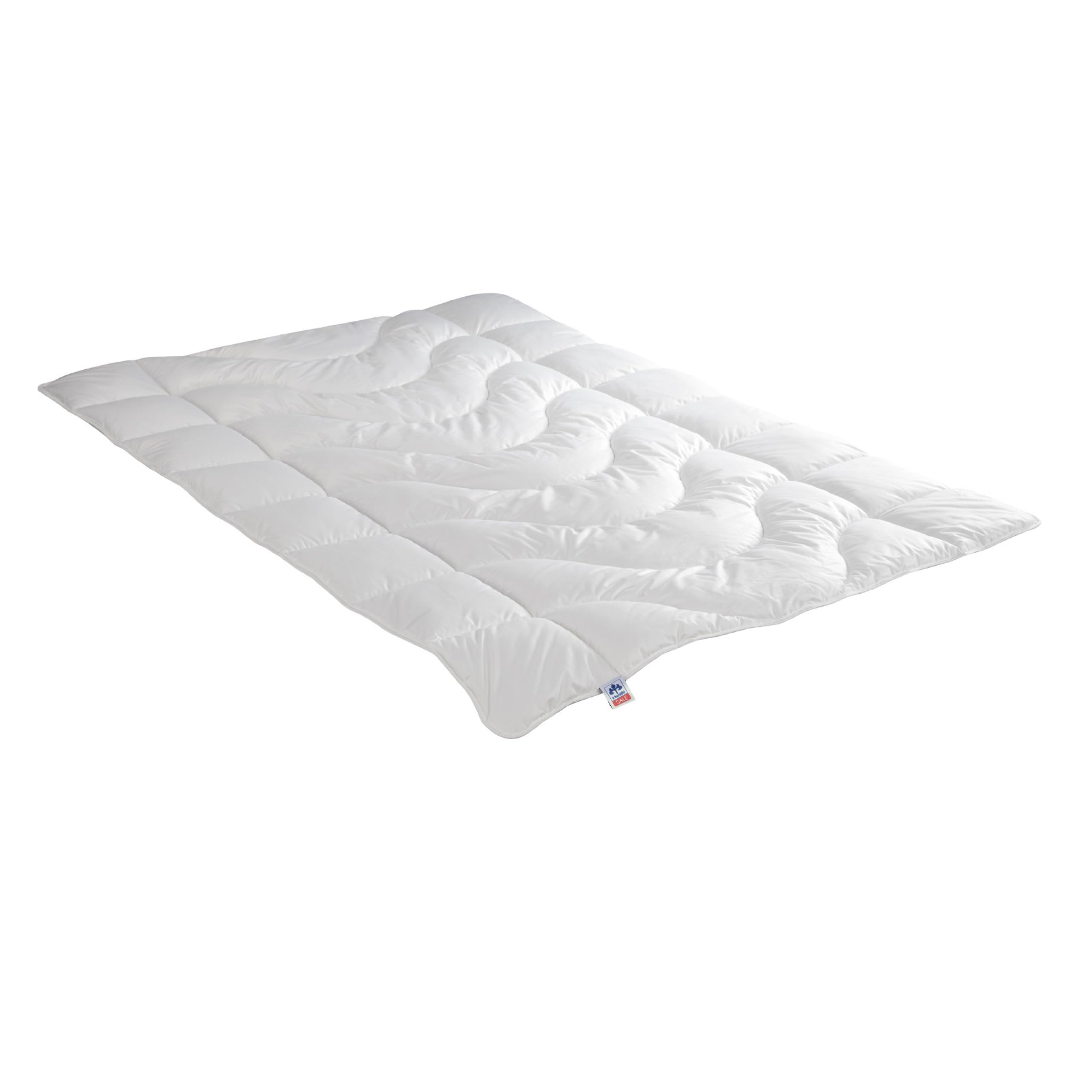Irisette Leichte Sommerdecke Steppbett Lara aus edlem Baumwolle-Feinperkal, 95 Grad waschbar, inkl. Aufbewahrungstasche, 135 x 200 cm, Weiß