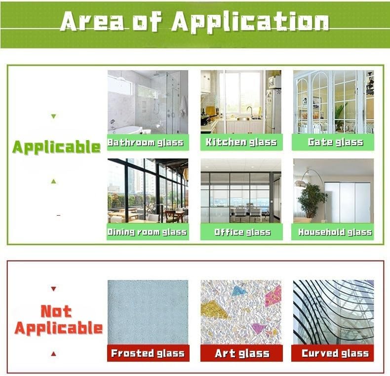 Window Privacy Film,Blackout Window Film,Window Cling, Window Film Window Film,Frosted Decorative Glass Door Film,Static Window Decor Self-Adhesive Sticker, Heat Control(90x400cm)