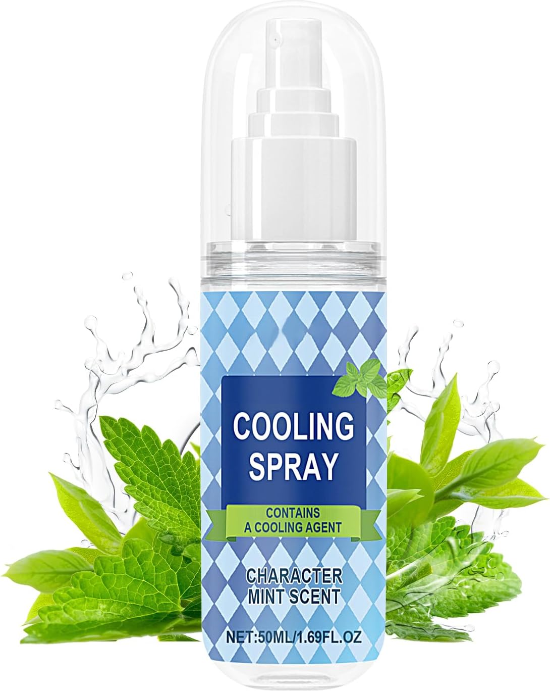 Cool Spray, Instant Cooling Spray 50ml, Moisturizing UV Protection Liquid Ice Mist for Hot Weather Outdoor Sports Travel Camping Golf Commute Daily Hiking