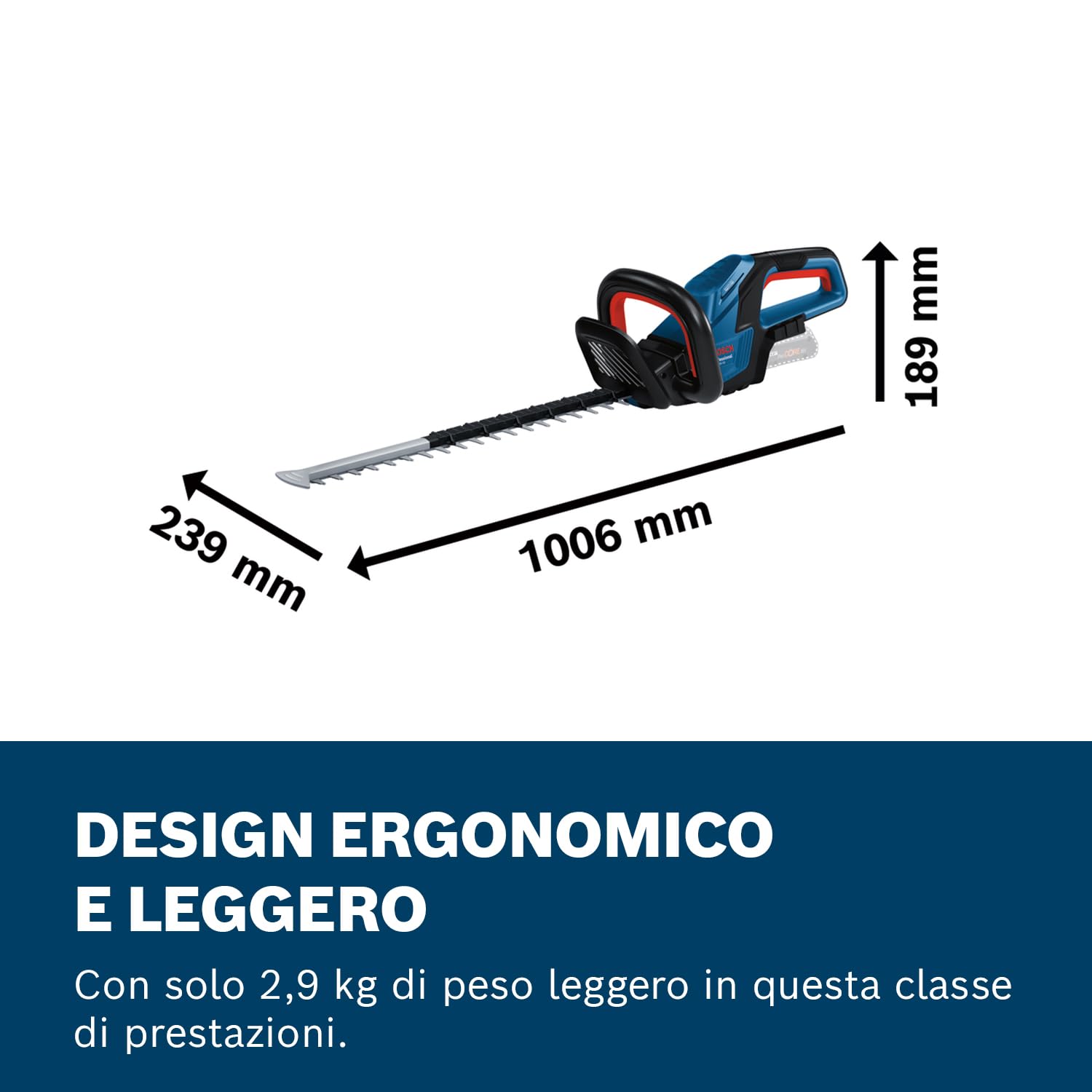 Bosch Professional 18V Tagliasiepi a batteria GHE 18V-50 senza batt./caric.