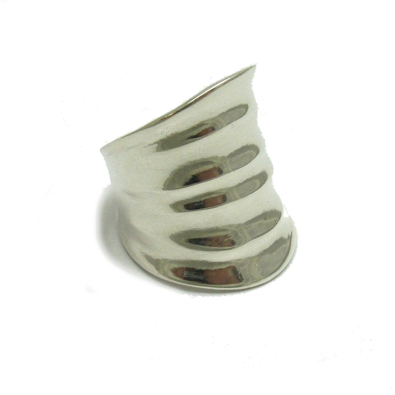 Élégant longue bague en argent massif 925 R000571 Empress
