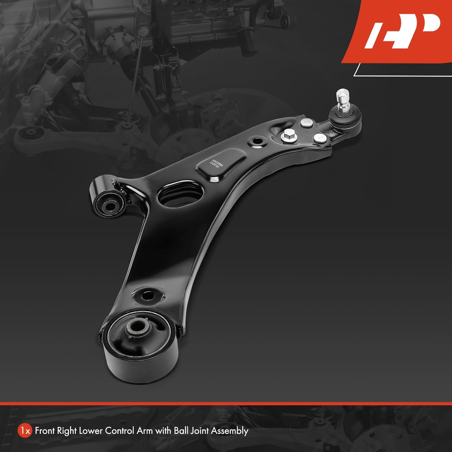 A-Premium Front Right Lower Control Arm with Ball Joint and Bushing, Compatible with Kia Sportage 2011-2016 & Hyundai Tucson 2010-2015