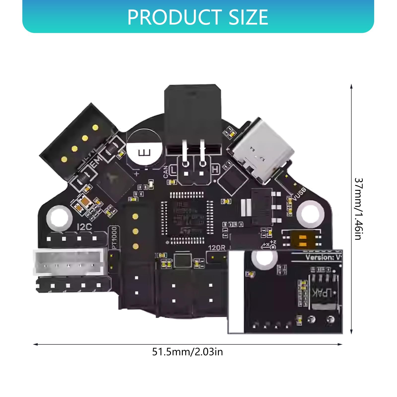 EBB36 CAN Tool Board di controllo della stampante, estrusore, motore passo-passo, ricambio per isolamento di corrente, testa di protezione, modulo adattatore di pressione per motore
