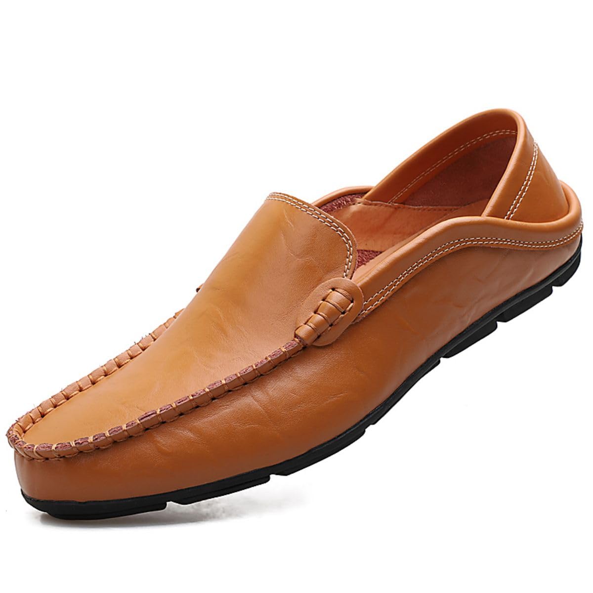 Mocasines de Hombre Mocasines Zapatos Hechos a Mano de Cuero Slip On Driving Business Shoes