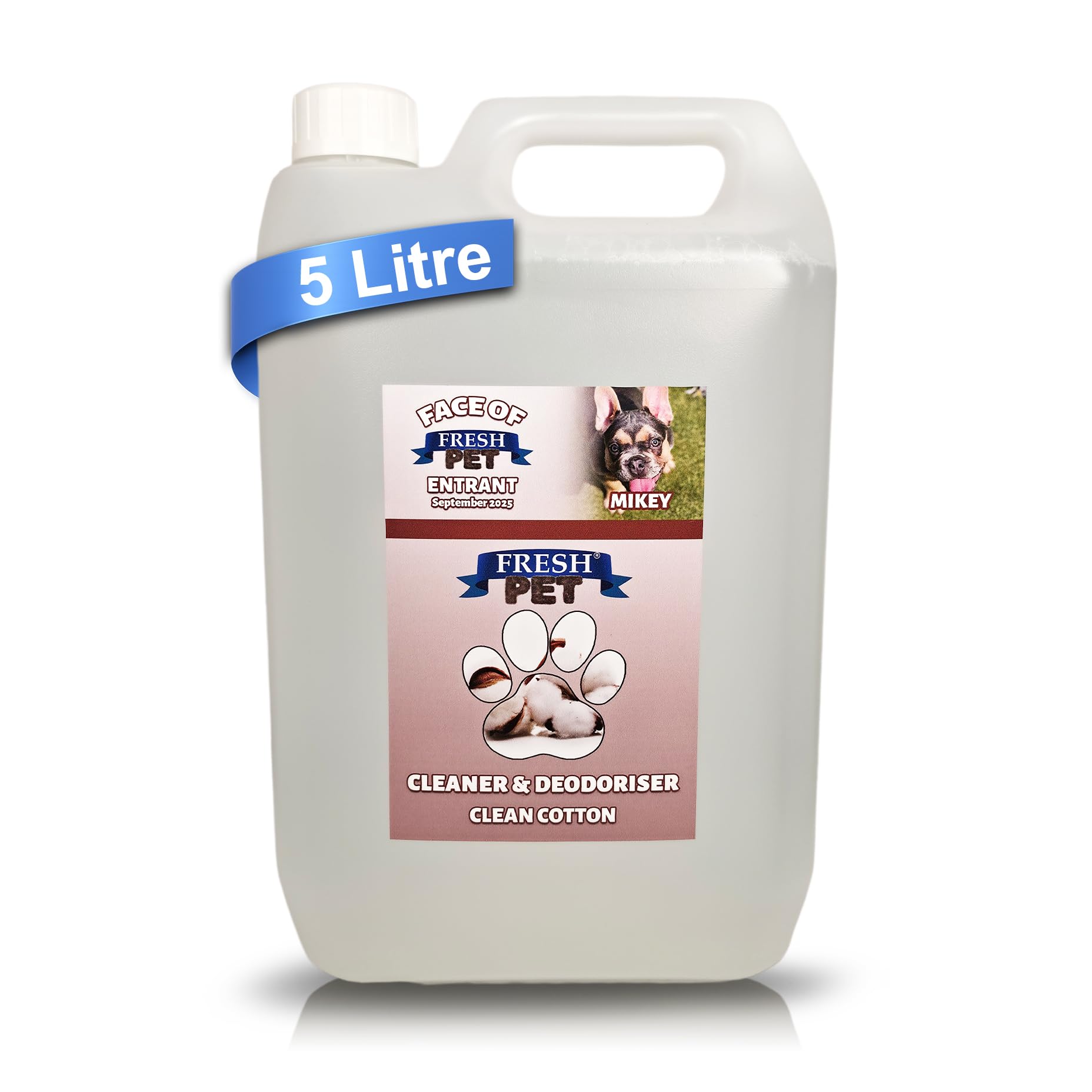 Fresh Pet Kennel/Cattery Disinfectant and Deodoriser - 5L (CLEAN COTTON)