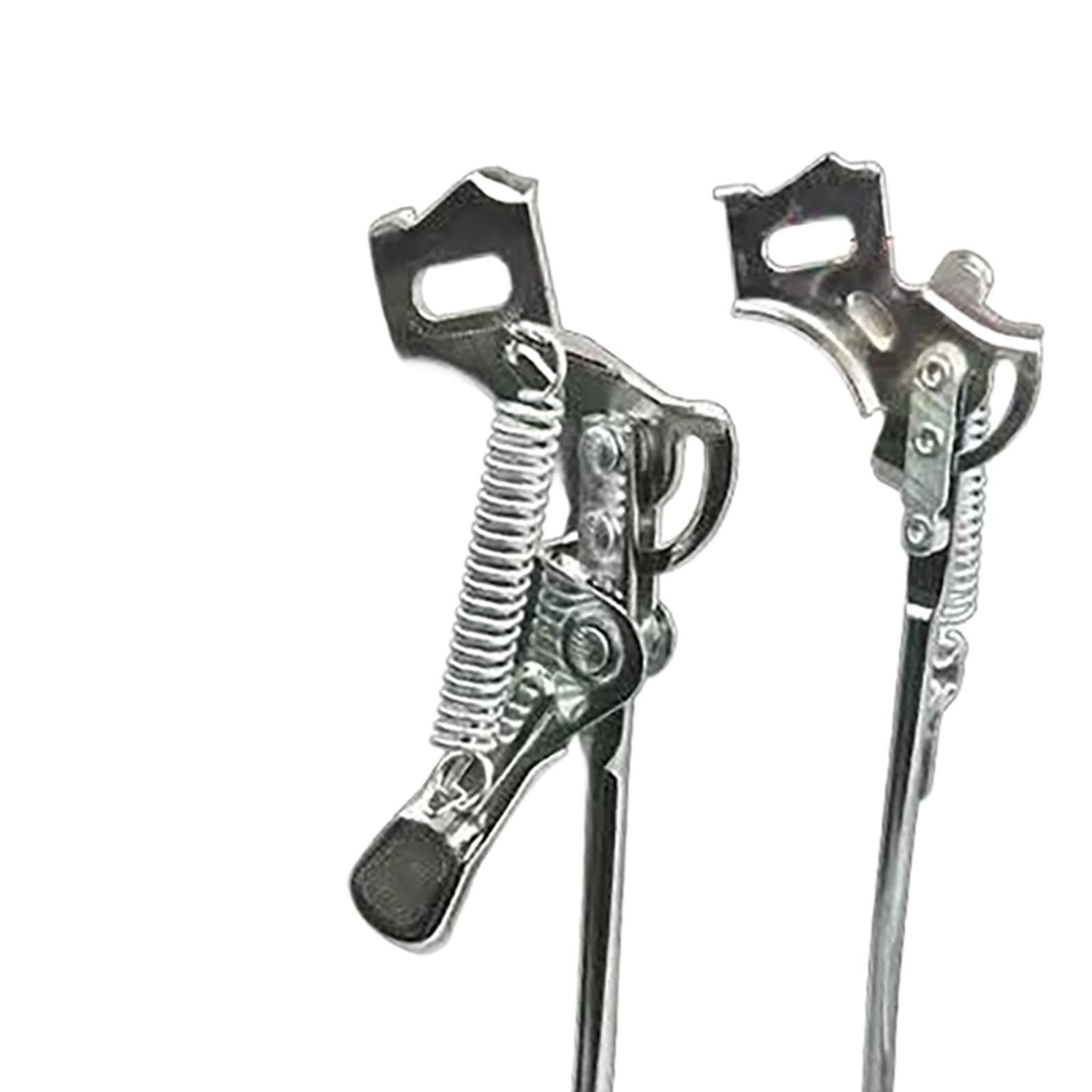 B Baosity Bike Drop Stand Bicycle Kickstand Repair Center Kickstand Vintage Style Parking Rack Bike Cruiser for Road Bike Mountain Bike, Height 32.5cm, Silver