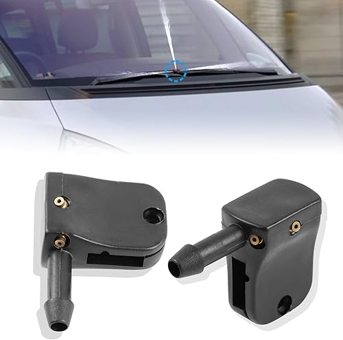 Universal 2X limpiaparabrisas delantero brazo arandela boquilla Jet Spray Set para Renault Espace 3 para VW Crafter Smart Fortwo 0.472 in gancho
