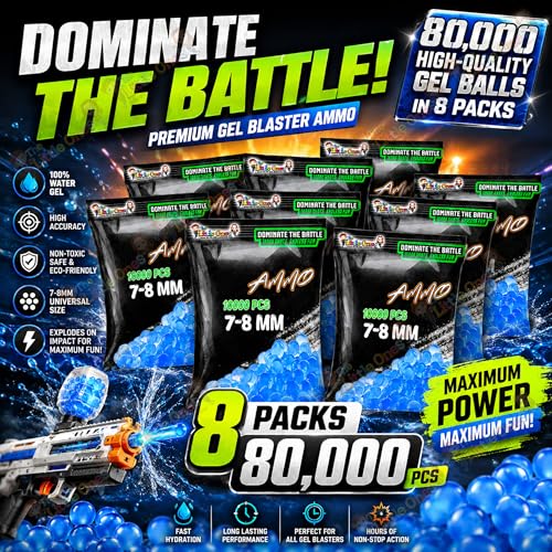 Image of The Little Ones Gel Blaster Refill for Adults Age 15+ Years Above [80000 Rounds]