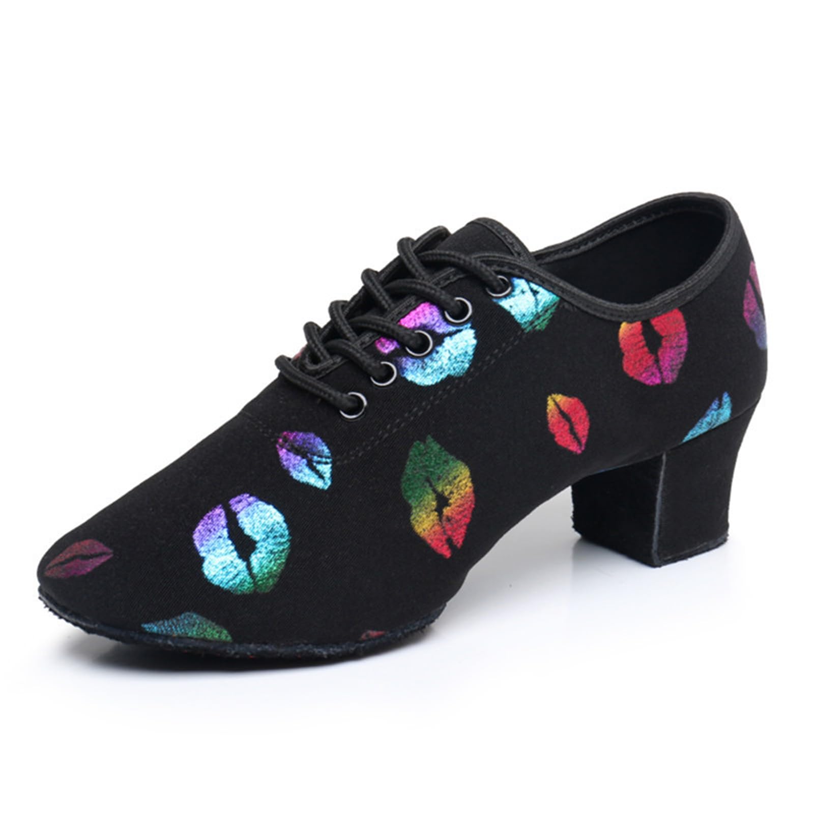 Inlefen Damskie buty do tańca latynoamerykańskiego dziewczyny Tango Sasha Jazz Taniec nowoczesne buty do tańca damskie buty do tańca 5 cm Oxford Cloth profesjonalne buty do tańca