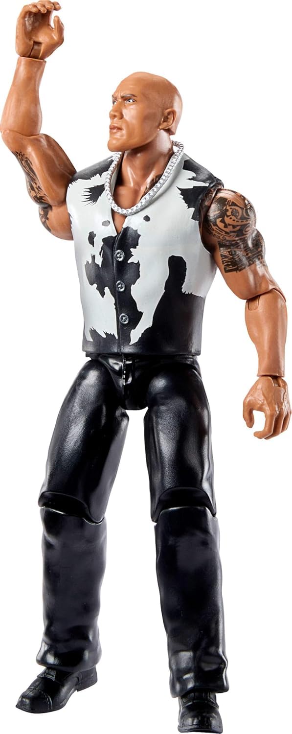 WWE THE ROCK フィギュア WWE Ultimate Edition The Rock Action Figure with Interchangeable