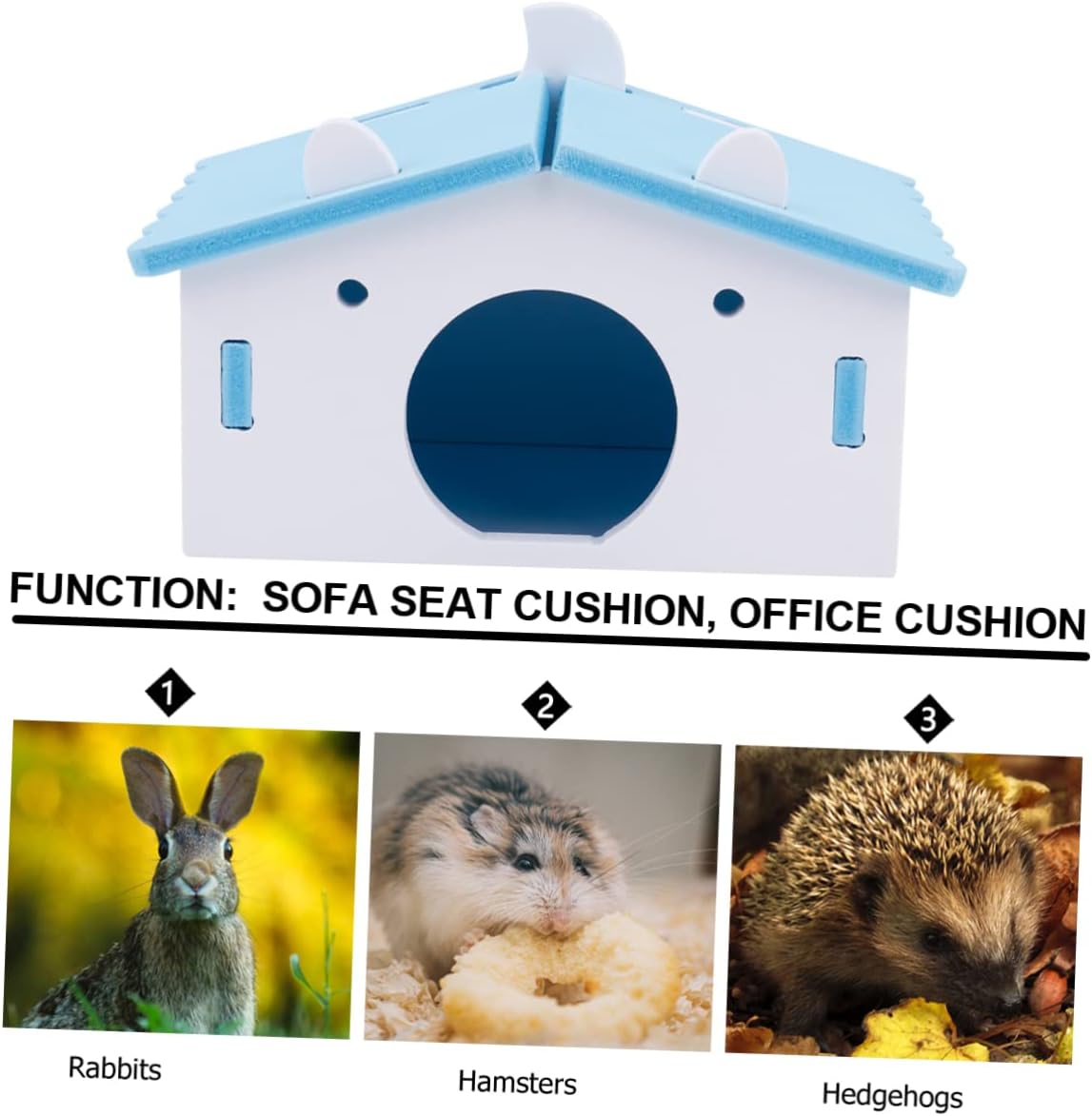 1pc Hamster Nest Pet Bed Cozy and Comfortable House for Dwarf Hamsters Gerbils and Mice Easy to Assemble Cute for Pet Decor and Hideout