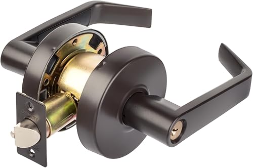 Miniatura 17 de Dynasty Hardware AUG-26D - Palanca de servicio comercial (grado 2, ADA, acabado cromado satinado), AUG-30-26D Cromo cepillado,Negro (Flat