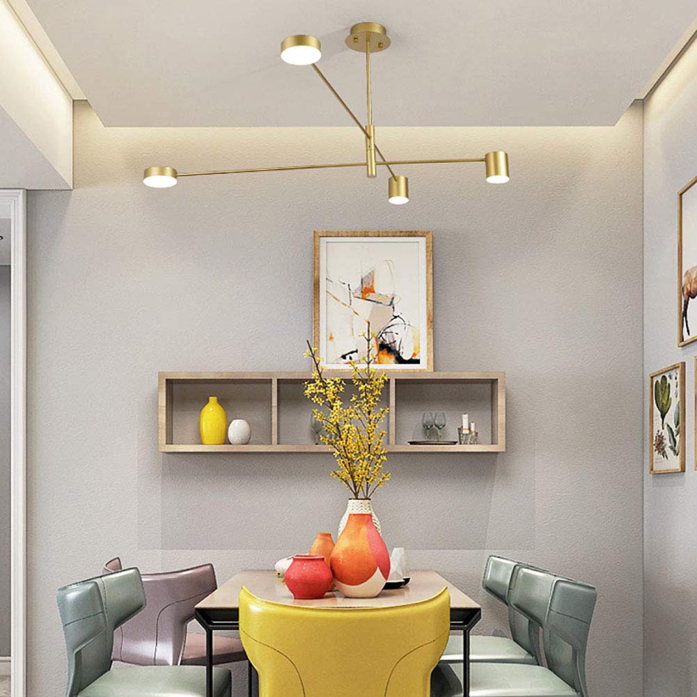 Plafoniera Vintage Sputnik 4 Luci - Lampadario Moderno Per Casa - Foto 10