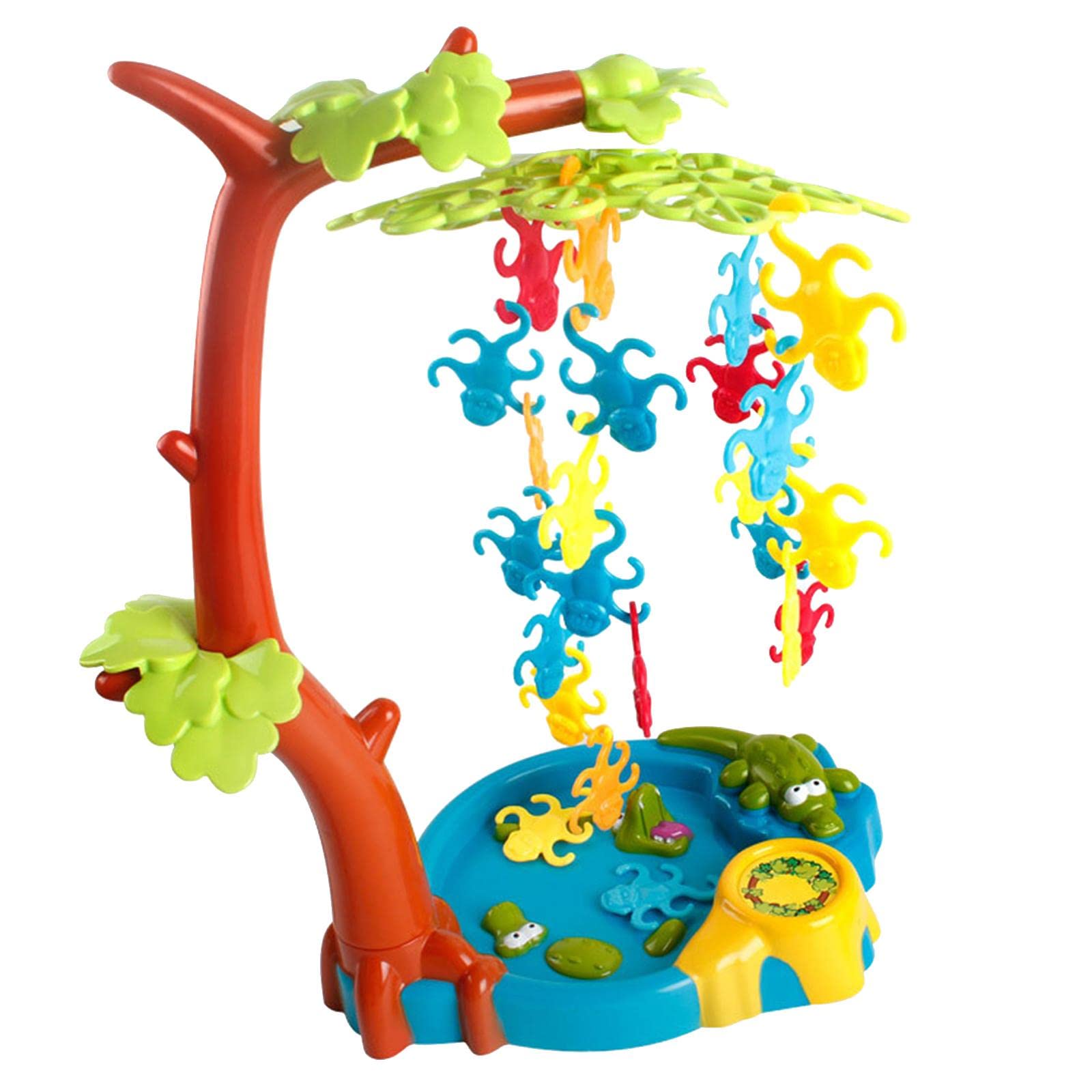 Affen Gleichgewichtsspiel Tischspiel Gesellschaftsspiel Lernspiel mit Material Stabiler Magnetischer Wipfel Drehzeiger Spielregeln Entha, 1 Packung