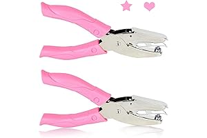 MIAO JIN Unique Heart and Star Shaped Single Hole Puncher