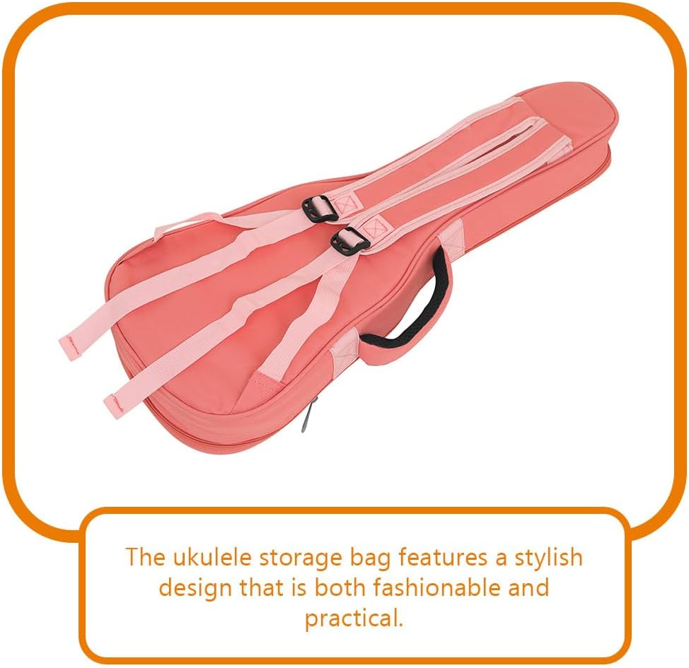 SAFIGLE Ukulele Bag 25.19X9.44X2.55In Lightweight Ukulele Carry Bag with Wide Comfortable Shoulder Strap Professional Protection for Soprano Concert Tenor Ukuleles Portable Storage Holder