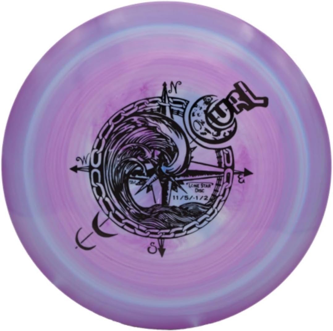 Lone Star Disc Bravo Curl | Stable Disc Golf Distance Driver | Durable & Smooth Premium Plastic | Accurate Forehand and Backhand Drives | Colors May Vary