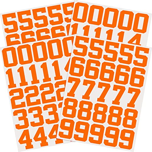 Epakh 102 Pcs Sports Helmet Numbers Sticker 1.25 Inch Vinyl Helmet Numbers Decals Self Adhesive...