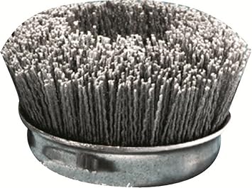 United Abrasives 4 INCH 80X Nylon Cup Brush Qty 1, Multi, One Size, 4310