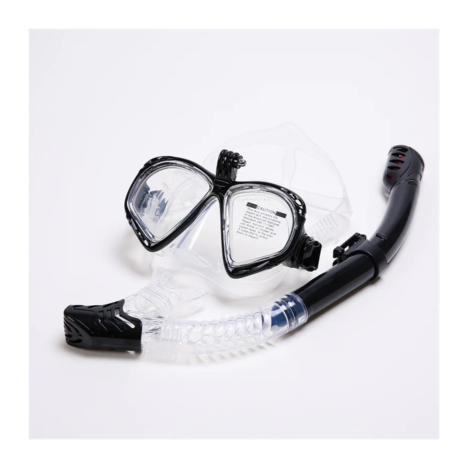 Kit de de Buceo Máscara de Snorkel, Conjunto de Snorkel, máscara de Buceo, Gafas de natación, Snorkel para cámara de Deportes submarinos GoPro Buceo(Plum)