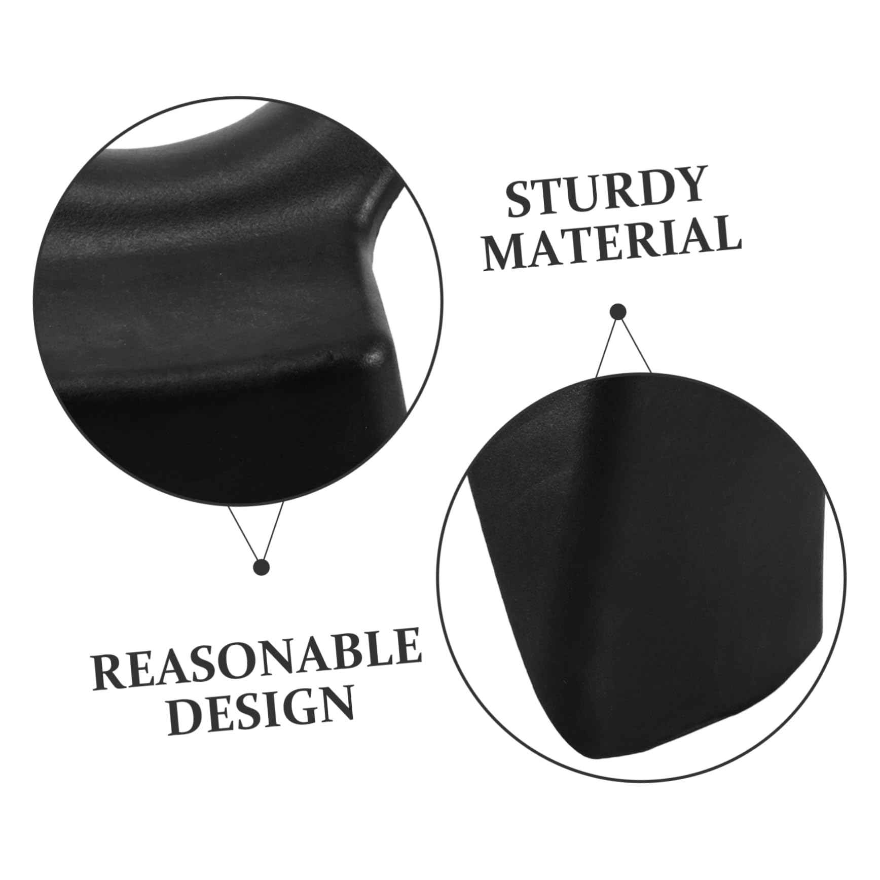 Oreiller de Spa Capillaire Noir en PVC PU, Coussin Corne