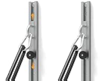 Adjustable Wall-Mounted Anchor Fitness System with Automatic Locking Function， Resistance Band Wall Anchor Exercise Equipment for at Home Gym Fitness Workout,Black