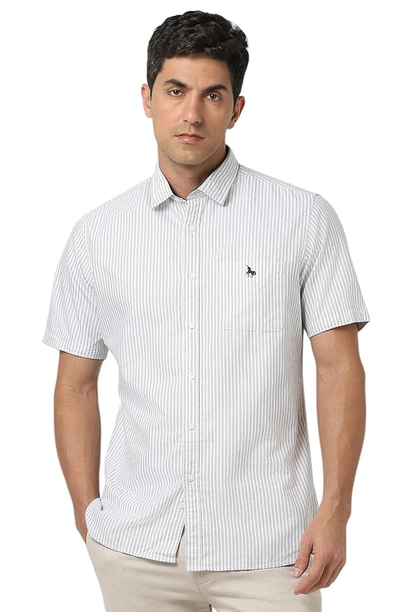 Van Heusen Men's Striped Regular Fit Shirt
