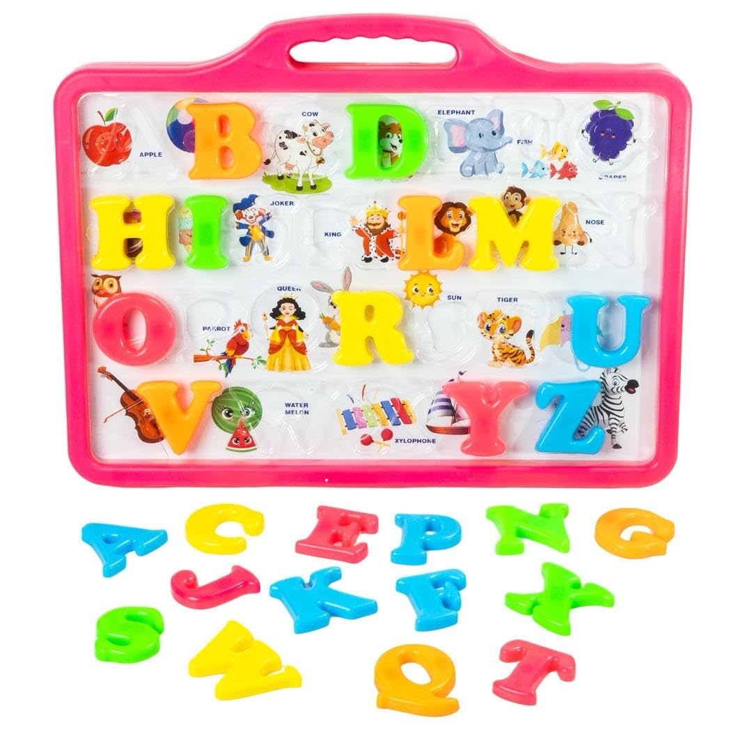 Avis 4 in 1 Alphabet Slate Pick & Fix Letters to Learn Alphabets, Numbers, Pictures, Shapes, Spellings Along with 2 Stencils & Chalk Writing Board for Kids (B0CVS62SK5) Amazon Price History, Amazon Price Tracker