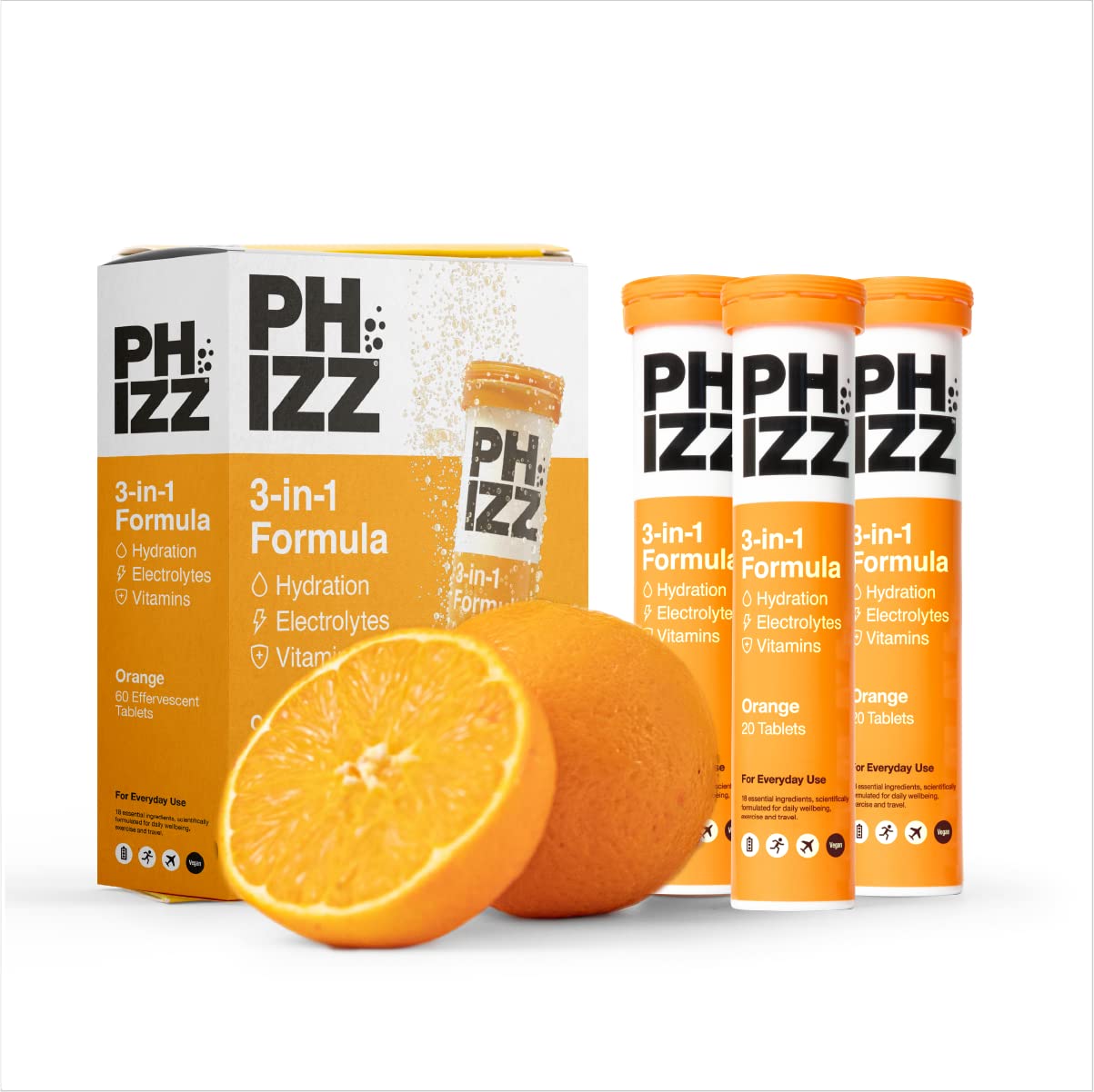 Buy Phizz Electrolytes, Multi & Hydration Effervescent 60 s 18 s