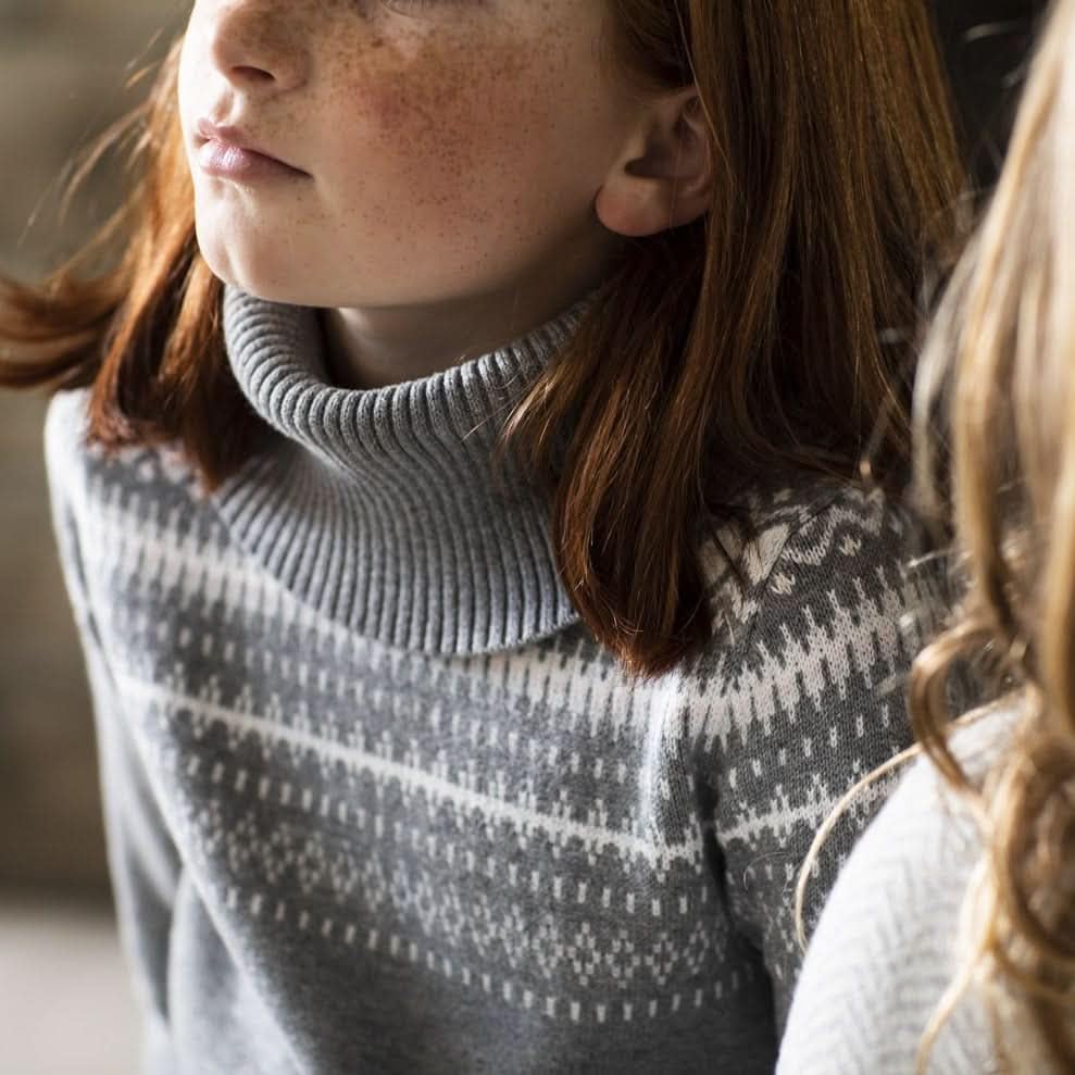 Image of Cable Knit Turtleneck Sweater Dress by Hope & Henry Girl