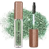 Glitter Mascara,Waterproof Green Mascara for Eyelashes,Luxsea Sparkle Diamond Colorful Mascara,Color