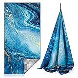 KOLLIEE Microfiber Beach Towels Sand Free Quick Dry Portable Pool Towels Colorful Compact Absorbent...