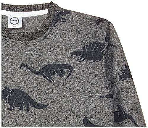 Image of Gubbarey Boy's Fleece Sweatshirt (SSB1071-1100 Light Grey 5-6 Years)