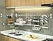 BCXIUYMX scolapiatti da appendere da parete， Materiale in acciaio inox 304 /60cm rod