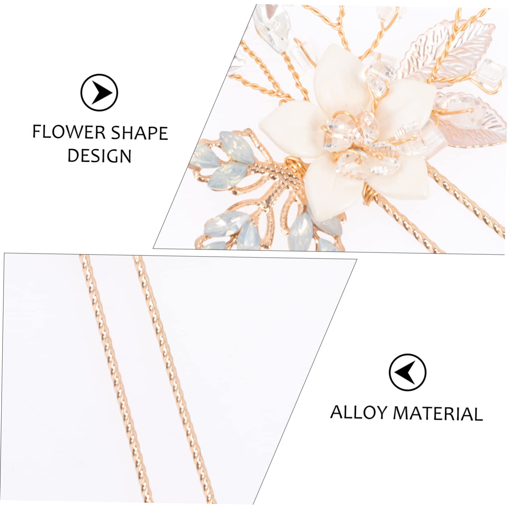 DOITOOL 5paare Rhinestone Flower Haarspangen Für Hochzeiten Elegante Braut Haarschmuck Mit Funkelnden Wasserdiamanten Für Einen Unvergesslichen Auftritt Bei Feierlichkeiten Und Festen