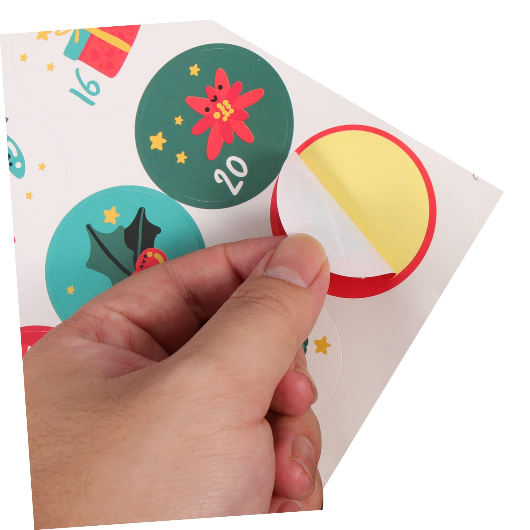 TOPBATHY 100 Feuilles Autocollants De Scellement De Noël Numéro Autocollants Étiquettes De Noël Autocollants Pour Le Scrapbooking Autocollants Pour Enfants Autocollant De Papier