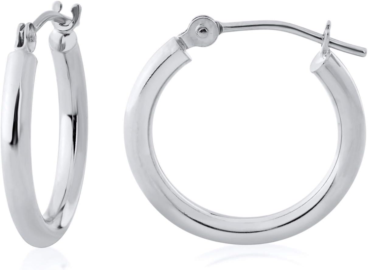Olivia's Collection14k Gold Hollow Hoop Earrings 12-50x2mm