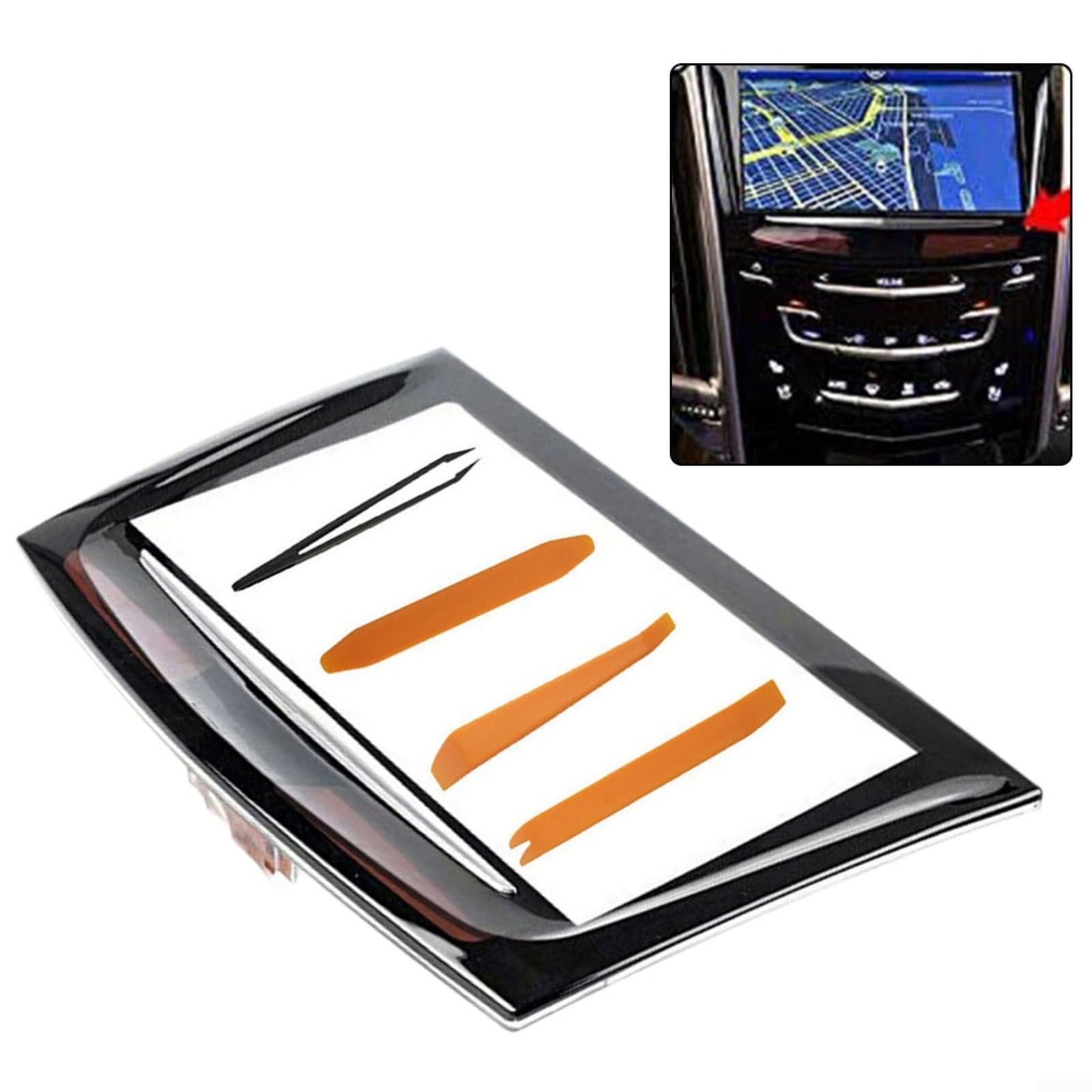 Écran tactile 8" pour Cadillac CTS pour ATS pour SRX XTS pour ESCALADE 2013-2017 - Écran radio avec outils - Noir